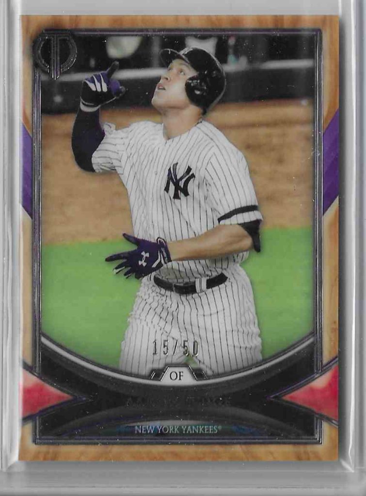 2018 Topps Tribute 38 Aaron Judge Purple